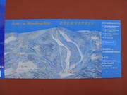 Trail map at the base station of the combined installation lift.
