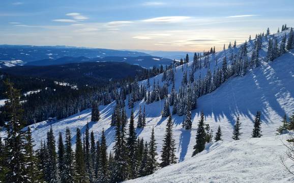 Biggest height difference in the North Okanagan Regional District – ski resort Silver Star