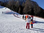 Moving carpet at the Valbona practice slope
