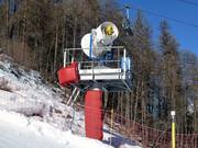 Snow cannons in the ski resort