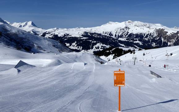 Snow parks Engstligen Valley (Engstligental) – Snow park Adelboden/Lenk – Chuenisbärgli/Silleren/Hahnenmoos/Metsch
