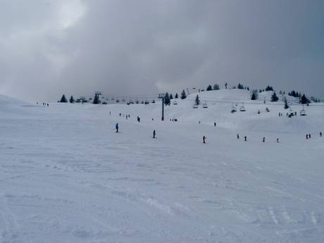 Ski resorts for beginners in Chamonix-Mont-Blanc – Beginners Les Houches/Saint-Gervais – Prarion/Bellevue (Chamonix)