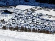 Holiday cabins and apartments located at the Landsbytrekket tow lift and the snowpark
