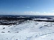 View from the summit over the ski resort of Levi