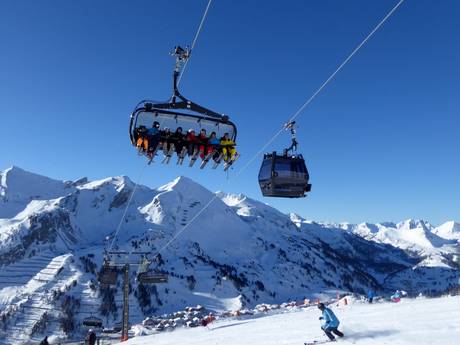 Lower Tauern: best ski lifts – Lifts/cable cars Obertauern