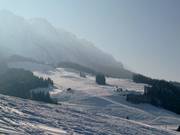 View of the Zahmer Kaiser ski resort