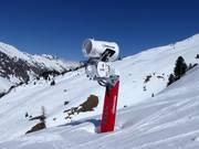 Powerful snow cannon in the Ischgl design