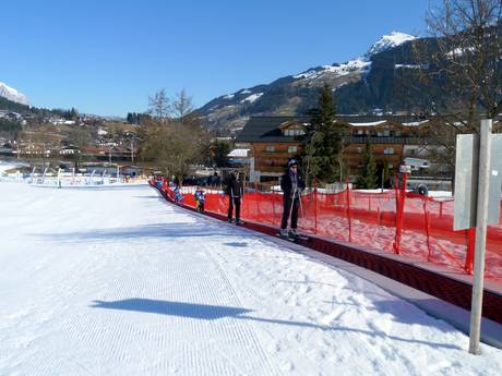 Ski resorts for beginners in the Snow Card Tirol area of validity – Beginners KitzSki – Kitzbühel/Kirchberg