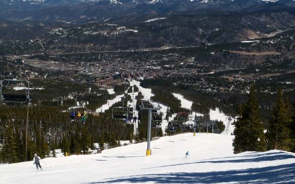 Biggest height difference in the Front Range – ski resort Breckenridge
