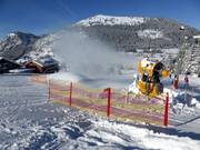 Snow-making facilities in the Oberjoch ski resort
