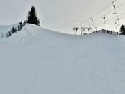 Black slope 4 a at the Zirben lifts