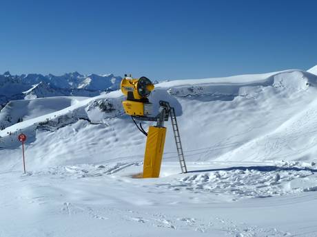 Snow reliability Bregenz Forest Mountains – Snow reliability Damüls Mellau