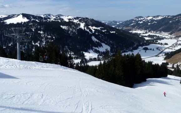 Biggest ski resort in the Nature Park Nagelfluhkette – ski resort Balderschwang – Hochschelpen/Riedberger Horn