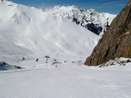 Ski resorts for advanced skiers and freeriding Graubünden – Advanced skiers, freeriders Ischgl/Samnaun – Silvretta Arena