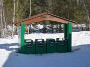 Separation of garbage in the ski resort