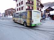 Electric bus in Zermatt