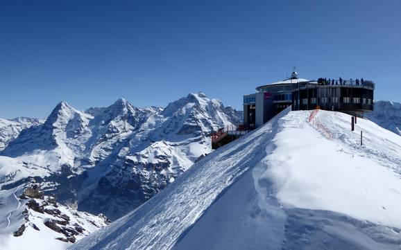 Biggest height difference in the Jungfrau Region – ski resort Schilthorn – Mürren/Lauterbrunnen
