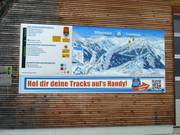 Large information board in the ski resort