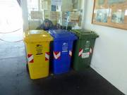 Waste sorting at the Rosetta mountain station
