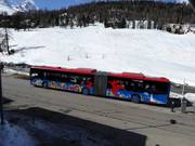 Ski bus in St. Moritz