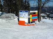 Clear sign-posting in the ski resort