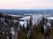 Efficient artificial snow production in Ruka