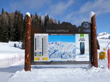 Val di Sole (Sole Valley): orientation within ski resorts – Orientation Madonna di Campiglio/Pinzolo/Folgàrida/Marilleva