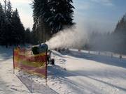 Snow-making on the Ochsenkopf Sued practice slope