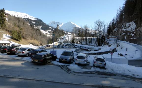 Haslital: access to ski resorts and parking at ski resorts – Access, Parking Meiringen-Hasliberg