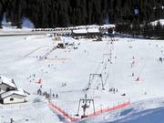 View of the free beginners’ area at the Thurn Pass