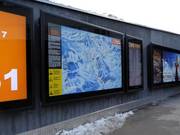 Large information board at the Eisgrat lift base station