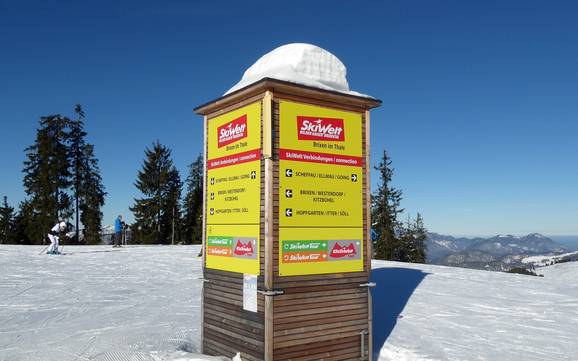 Holiday Region Hohe Salve: orientation within ski resorts – Orientation SkiWelt Wilder Kaiser-Brixental