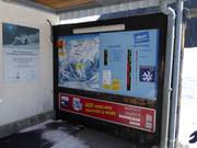 Information board showing updated statuses at the base station