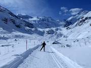 Cross-country trail to the spur of the Morteratsch Glacier