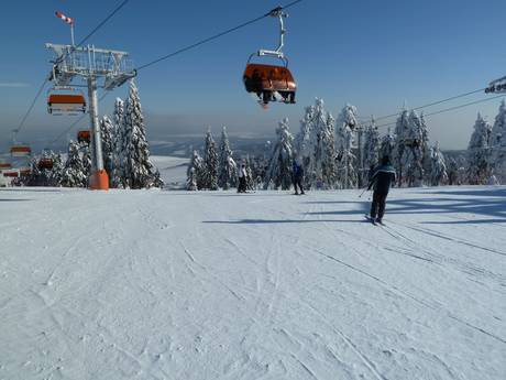 Ore Mountains (Krušné hory): size of the ski resorts – Size Keilberg (Klínovec)