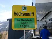 Information for the Hochsonnlift