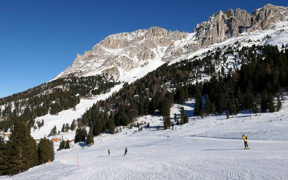 Skiing in the Rosengarten Group (Catinaccio)