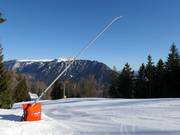 Comprehensive snow-making facilities in the ski resort of Götschen