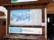 Slope panorama board at the valley station