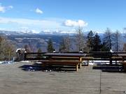 Sun terrace at the Vigilius Mountain Resort 