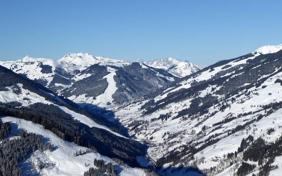 Leoganger Tal: size of the ski resorts – Size Saalbach Hinterglemm Leogang Fieberbrunn (Skicircus)