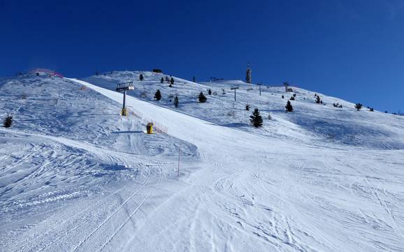 Biggest height difference in the Garda Mountains – ski resort Monte Bondone