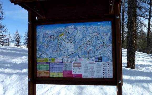 Turin (Torino): orientation within ski resorts – Orientation Via Lattea – Sestriere/Sauze d’Oulx/San Sicario/Claviere/Montgenèvre