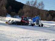 The snowcat at the Rinn ski area