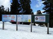 Trail map at the Mount Seymour base station