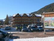 X Alp Hotel at the base station in Pera