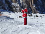 Snow cannon in the ski resort of Val Gardena