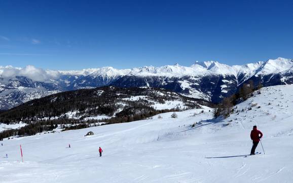 Visp: size of the ski resorts – Size Bürchen/Törbel – Moosalp