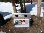 Separation of garbage in the ski resort