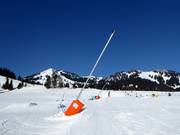 Snow-making lances in the ski resort of Sudelfeld